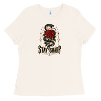 Bone stay sharp   revised Ladies Tee - adamafterink