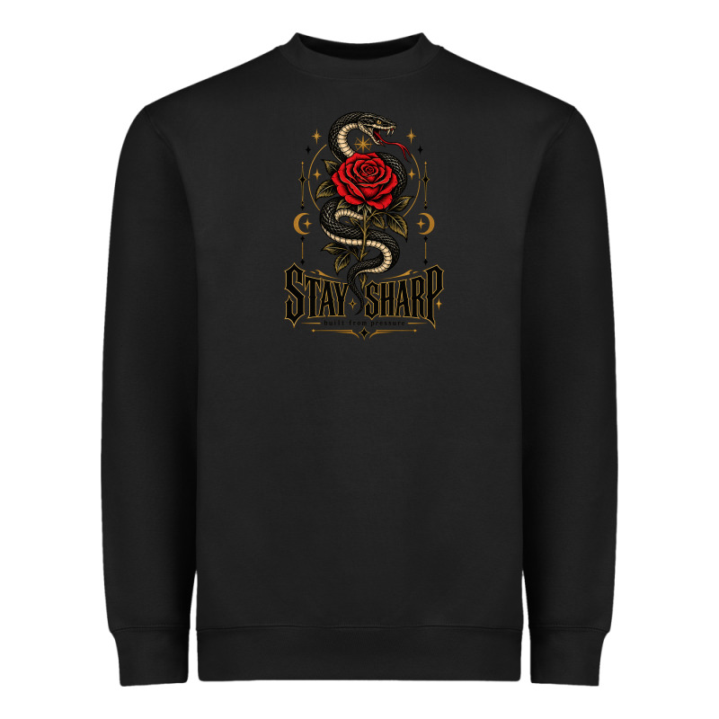 Stay Sharp   Revised Heavyweight Sweatshirt by adamafterink | Teevron