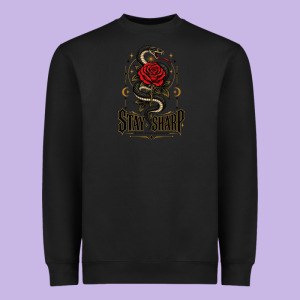 Stay Sharp   Revised Heavyweight Sweatshirt Designed By Adamafterink