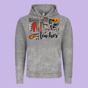 Music Teacher Vintage Hoodie Designed By Adodesignshop