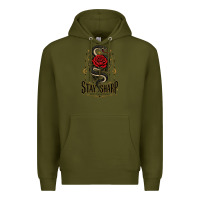 Army Green stay sharp   revised Premium Hoodie - adamafterink