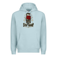 Blue Mist stay sharp   revised Premium Hoodie - adamafterink