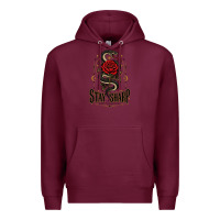 Burgundy stay sharp   revised Premium Hoodie - adamafterink