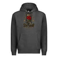 Charcoal Heather stay sharp   revised Premium Hoodie - adamafterink