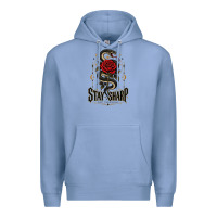 Colony Blue stay sharp   revised Premium Hoodie - adamafterink