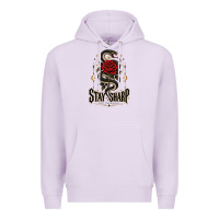 Lilac stay sharp   revised Premium Hoodie - adamafterink