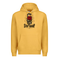 Mustard stay sharp   revised Premium Hoodie - adamafterink