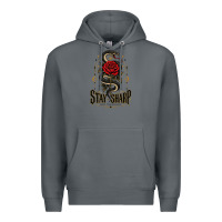 Rock stay sharp   revised Premium Hoodie - adamafterink