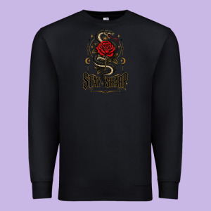 Stay Sharp   Revised Premium Sweatshirt Designed By Adamafterink