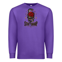 Purple stay sharp   revised Premium Sweatshirt - adamafterink