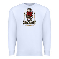 White stay sharp   revised Premium Sweatshirt - adamafterink