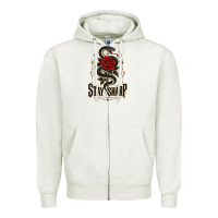 Oatmeal Heather stay sharp   revised Zipper Hoodie - adamafterink