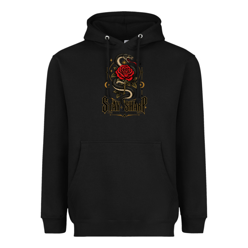 Stay Sharp   Revised Heavyweight Hoodie by adamafterink | Teevron