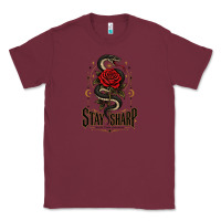 Burgundy stay sharp   revised Classic Tee - adamafterink