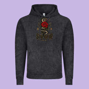 Stay Sharp   Revised Vintage Hoodie Designed By Adamafterink