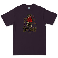 Plum stay sharp   revised Premium Tee - adamafterink