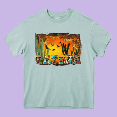 Western Latina Heavy Core Tee Designed By Bundleandbundleshop