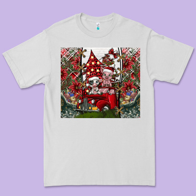 Merry Christmas Premium Tee Designed By Cowhidedigitalart