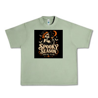 Oil Green Spooky Season Social Club Urban Heavy Tee - Merry & Macabre