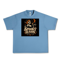 Pebble Blue Spooky Season Social Club Urban Heavy Tee - Merry & Macabre