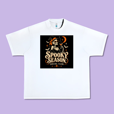 Spooky Season Social Club Urban Heavy Tee Designed By Merry & Macabre
