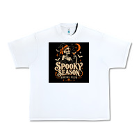 White Spooky Season Social Club Urban Heavy Tee - Merry & Macabre