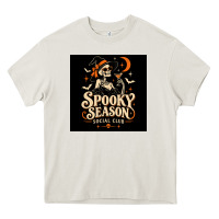 Cream Spooky Season Social Club Heavy Core Tee - Merry & Macabre