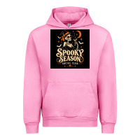 Fuchsia Pink Spooky Season Social Club Urban Hoodie - Merry & Macabre