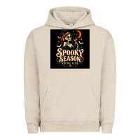 Pigment French Oak Spooky Season Social Club Urban Hoodie - Merry & Macabre