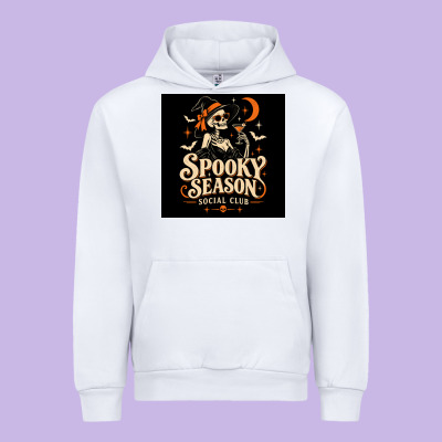 Spooky Season Social Club Urban Hoodie Designed By Merry & Macabre
