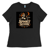 Black Spooky Season Social Club Ladies Tee - Merry & Macabre