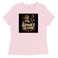 Bubblegum Pink Spooky Season Social Club Ladies Tee - Merry & Macabre