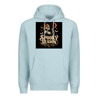Blue Mist Spooky Season Social Club Premium Hoodie - Merry & Macabre