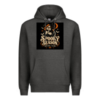 Charcoal Heather Spooky Season Social Club Premium Hoodie - Merry & Macabre