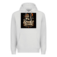 Dove Grey Spooky Season Social Club Premium Hoodie - Merry & Macabre