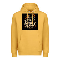 Mustard Spooky Season Social Club Premium Hoodie - Merry & Macabre
