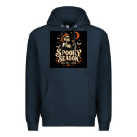 Navy Spooky Season Social Club Premium Hoodie - Merry & Macabre