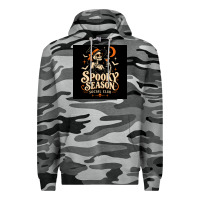 Slate Camo Spooky Season Social Club Premium Hoodie - Merry & Macabre