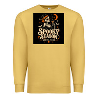 Antique Gold Spooky Season Social Club Premium Sweatshirt - Merry & Macabre
