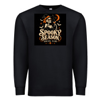 Black Spooky Season Social Club Premium Sweatshirt - Merry & Macabre