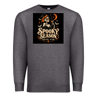 Charcoal Heather Spooky Season Social Club Premium Sweatshirt - Merry & Macabre