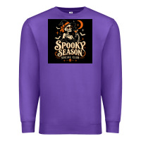 Purple Spooky Season Social Club Premium Sweatshirt - Merry & Macabre