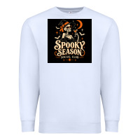 White Spooky Season Social Club Premium Sweatshirt - Merry & Macabre