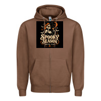 Chestnut Spooky Season Social Club Zipper Hoodie - Merry & Macabre
