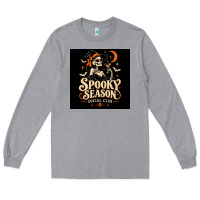 Heather Grey Spooky Season Social Club Long Sleeve Tee - Merry & Macabre