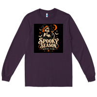 Plum Spooky Season Social Club Long Sleeve Tee - Merry & Macabre