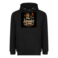Black Spooky Season Social Club Heavyweight Hoodie - Merry & Macabre