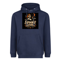 Navy Spooky Season Social Club Heavyweight Hoodie - Merry & Macabre