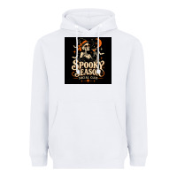 White Spooky Season Social Club Heavyweight Hoodie - Merry & Macabre