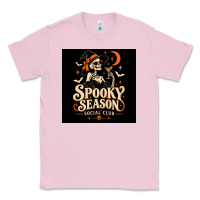 Bubblegum Pink Spooky Season Social Club Classic Tee - Merry & Macabre